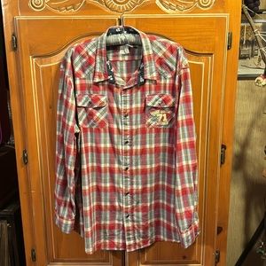 Disney World XXL Button Down Long Sleeved Shirt